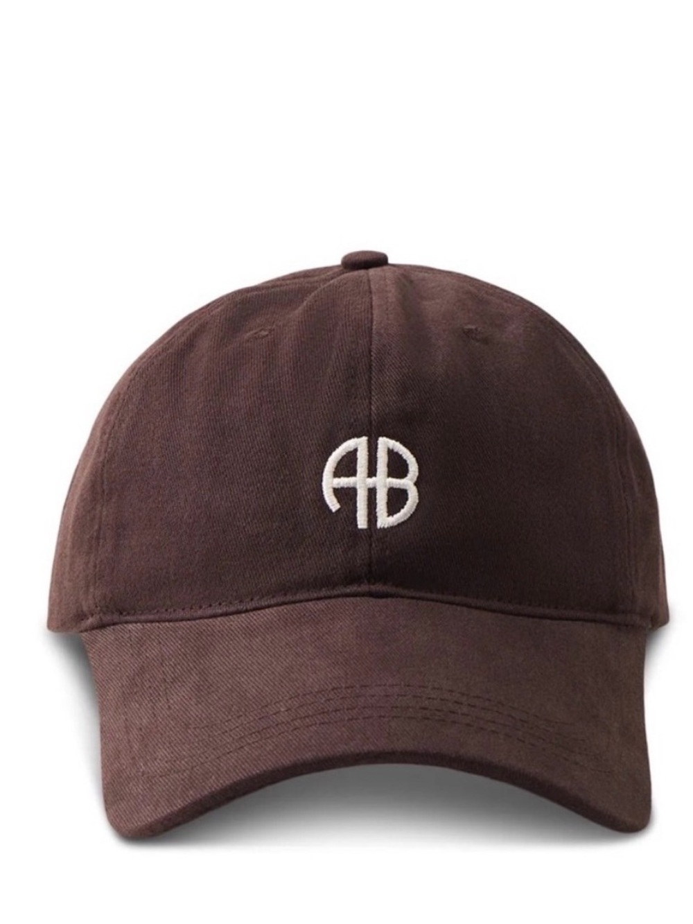 Anine Bing Jeremy Brown /White Baseball Cap with White AB Logo